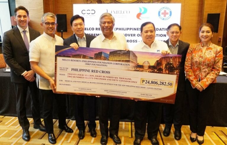 PRC receives ₱24.8-million blood center equipment donation from Melco Foundation