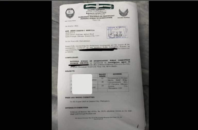 CHR Chair Palpal-Latoc Faces Graft Complaint Before NBI Over Alleged Travel Allowance Irregularities