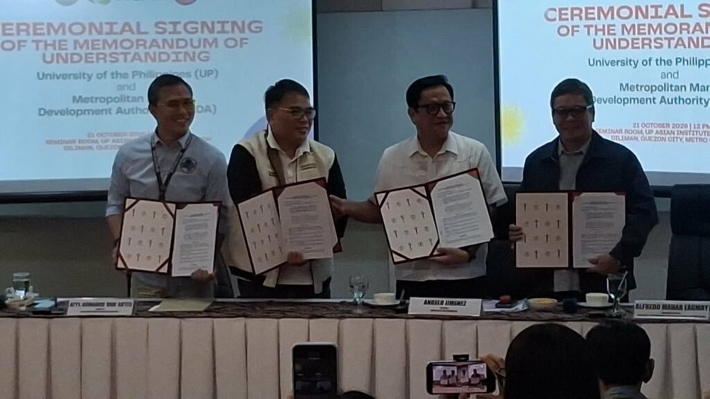 MMDA AT UNIVERSITY OF THE PHILIPPINES, PINATATAG ANG UGNAYAN PARA SA MAS EPEKTIBONG PAMAMAHALA SA BAHA SA METRO MANILA